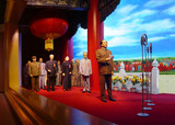 開國大典領(lǐng)導(dǎo)人蠟像多媒體大型場景